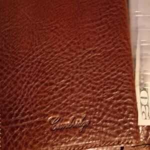 Exotic Cambridge Passport/ Wallet sz 9x4  In leather  $34 . +  Free key holder
